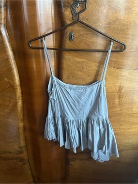 Grey Gimaguas Peplum Tank Top